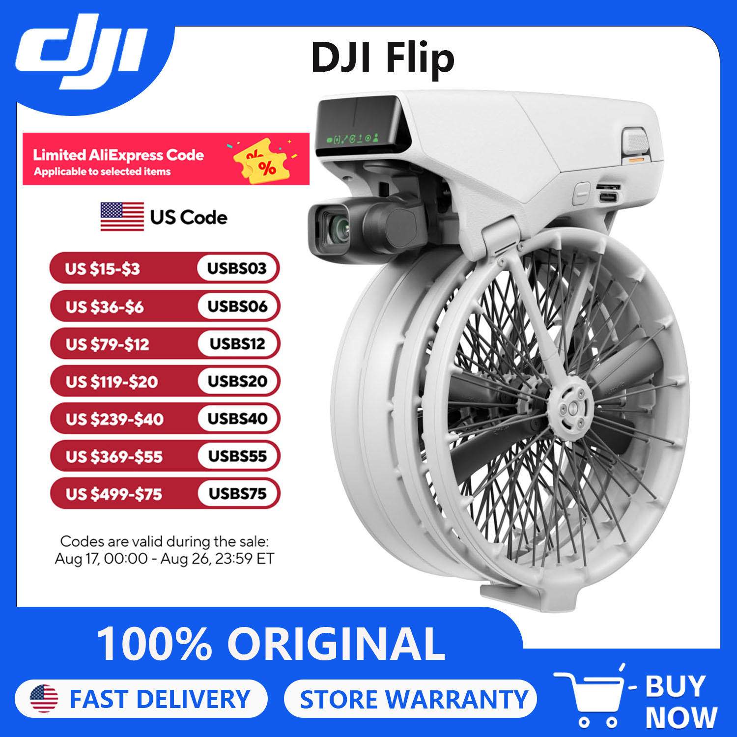 Drone Gimbal 2 Axis - Восстановленные дроны DJI Flip Fly с
