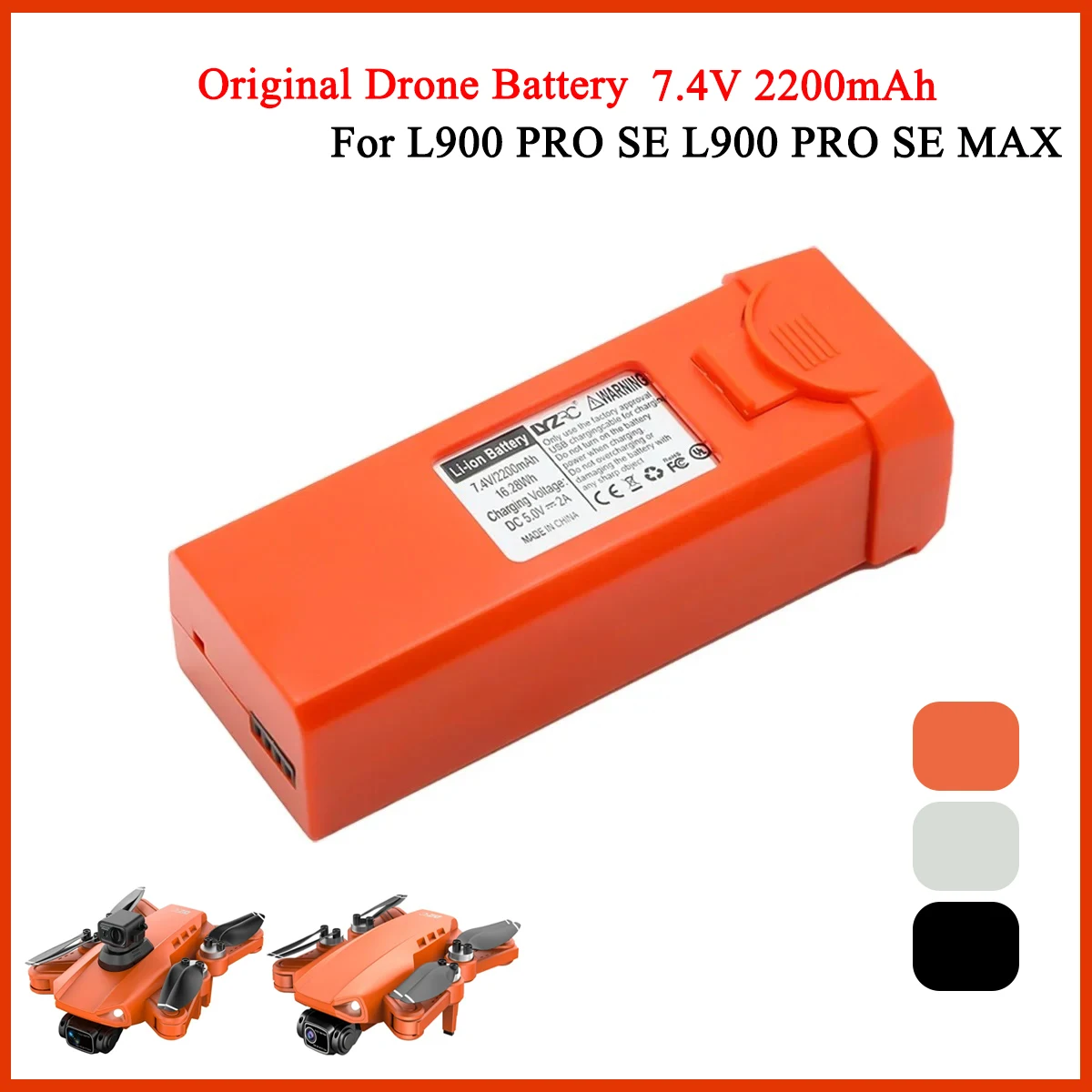 Drone Gimbal 2 Axis - Аккумулятор L900 PRO SE Max, батарея