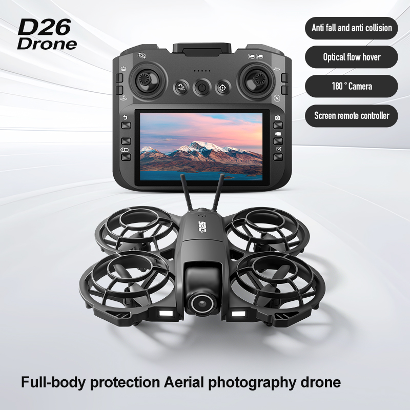 Дрон D26 4K Aerial HD 180 °    – обзор и цена Drone Gimbal 2 Axis